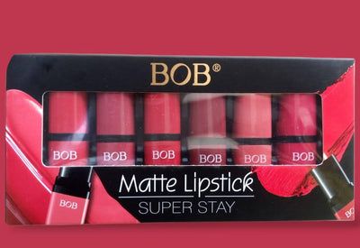 Pack of 6 Bob Super Stay Matte Lipstick Set | Best Quality Matte Lipsticks for Women (random shades) View Gallery - Pakistan