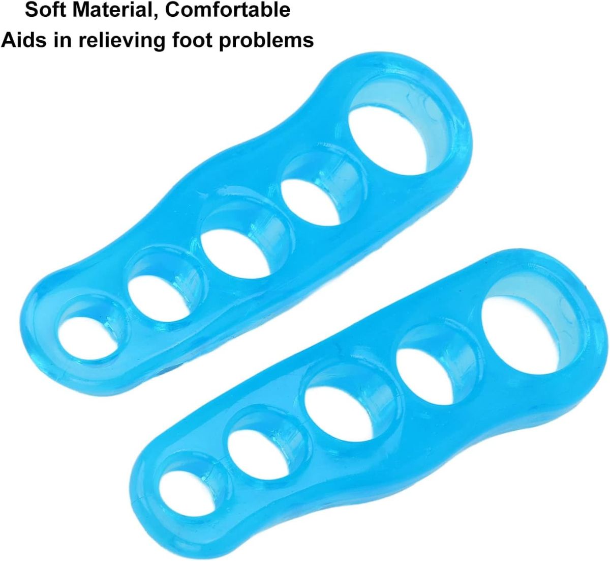 Reusable Gel Toe Separators &amp; Straighteners for Hammer &amp; Overlapping Toes - Unisex ( Random Color ) View Gallery - Pakistan