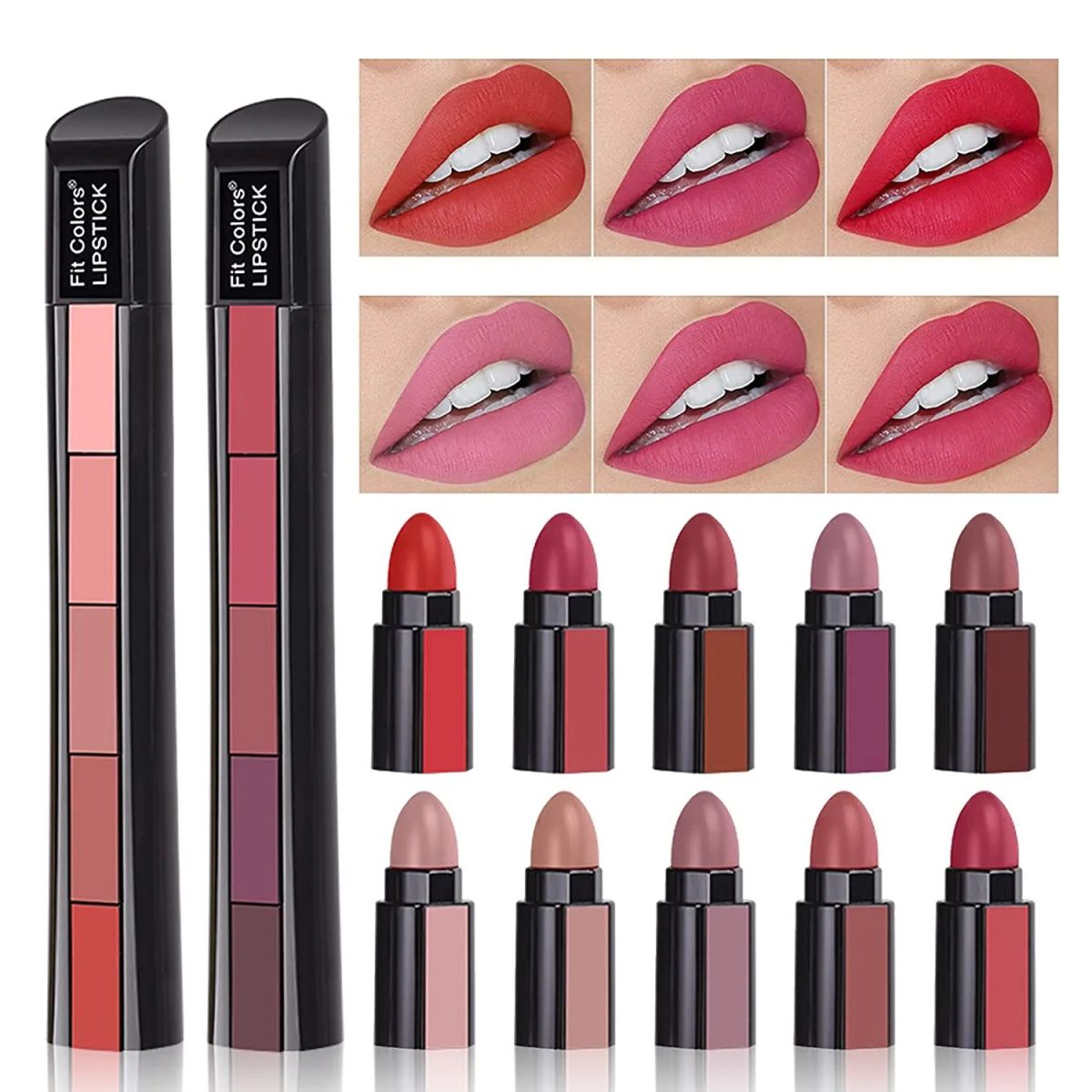 5 In 1 Huda Beauty Lipstick – Cream Based Velvet Matte With Bold Coverage Lipstick For Stylish Makeup Look