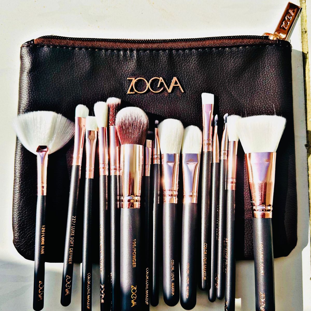 pack of 12 Zoeva makeup brushes with pouch complete makeup brush set including 12 face and eye make up brushes View Gallery - Pakistan