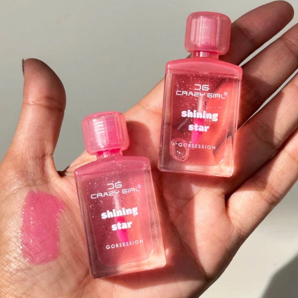 Crazy Girl - Bottle Shape Tinted Jelly Lip Oil | Moisturizing tinted lip gloss (Pink Shade) View Gallery - Pakistan