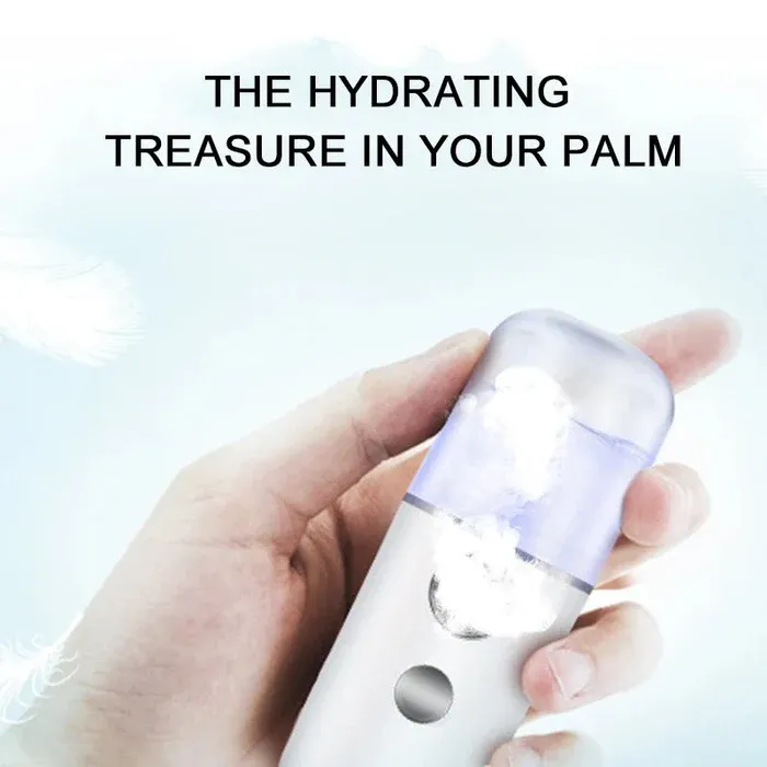 Portable Beauty Instrument Humidifier Easy To Carry  Spray Nano Spray Water Meter Steam Face Cold Spray (30 ml) View Gallery - Pakistan