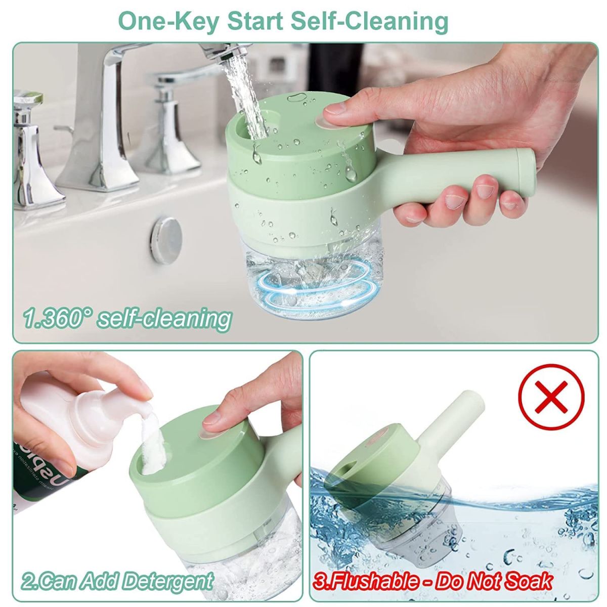 5 in 1 Handheld Hammer Electric Vegetable Cutter Set Mini Wireless Food Choppers Garlic Vegetable Chopper Slicer machine ( Random Color ) View Gallery - Pakistan