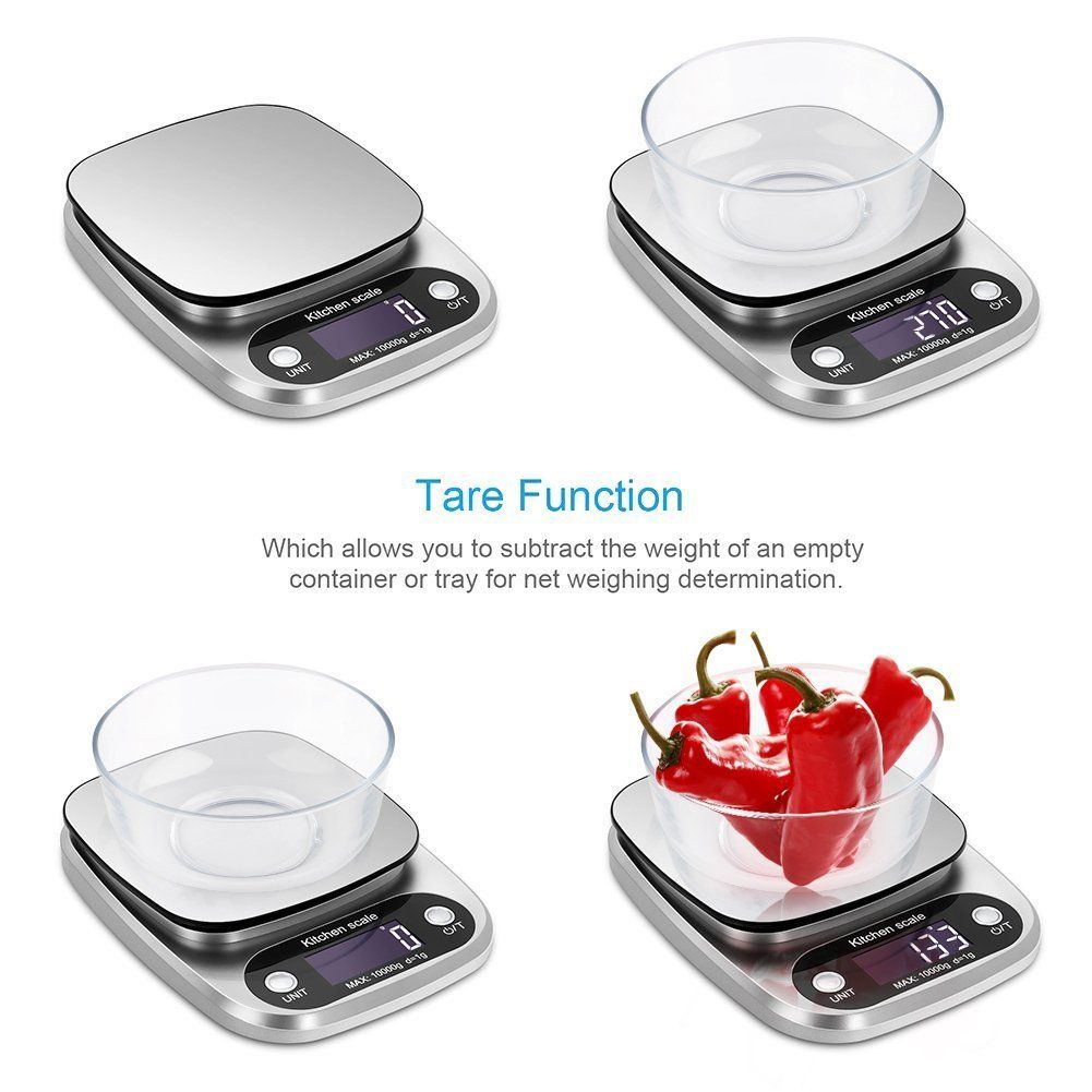 Kitchen Digital Weight Scale Digital Kitchen Scale Digital Weight Machine | Digital Scale with 1 gram to 10000 gram Weight Measurement ( Plastic ) View Gallery - Pakistan
