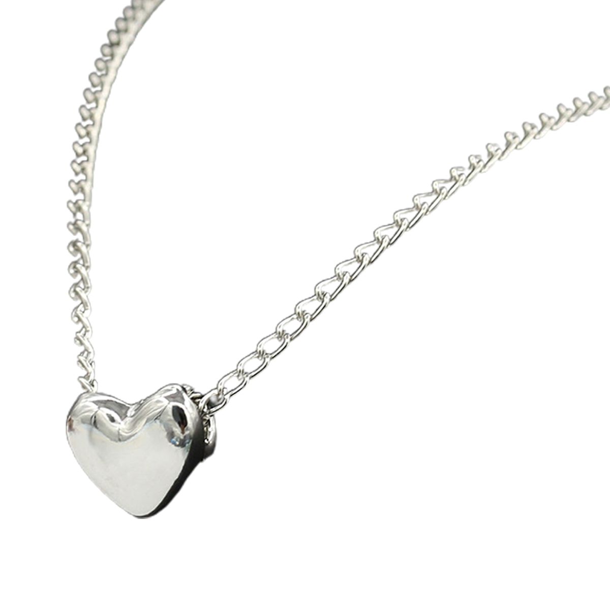 Stainless Steel Heart Shape Necklace |  Love Heart Pendant Necklace | Girls &amp; Women Fashion View Gallery - Pakistan