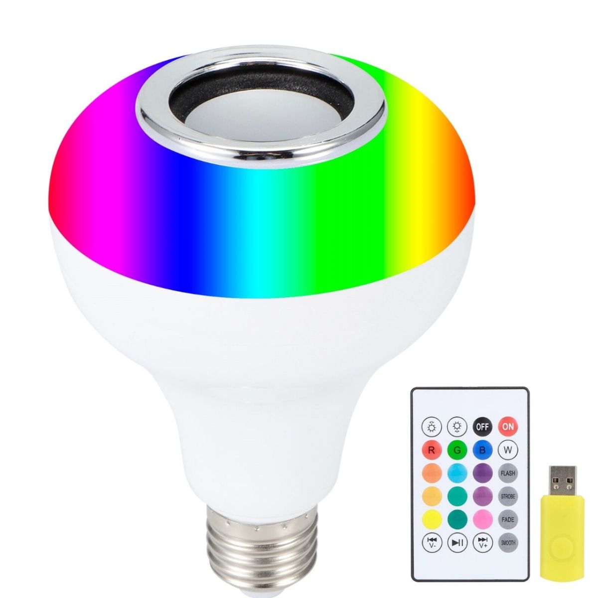 Smart LED Light Bulb with Built-in Bluetooth Speaker + Remote | Best Quality Bluetooth Speaker View Gallery - Pakistan