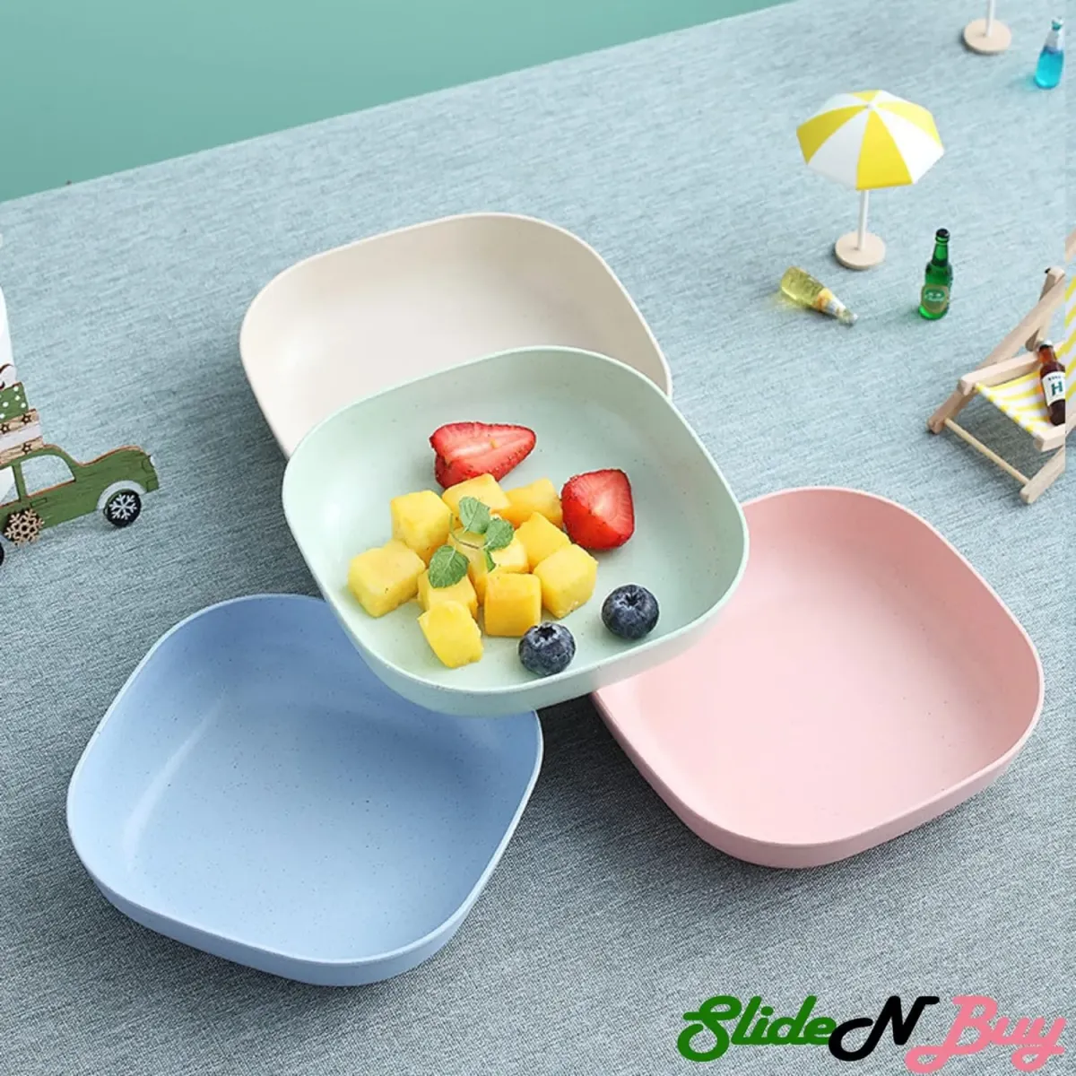 10pcs Kitchen Plate & Dumpling Maker Set – Food Grade, Multi-Use, Random Colors View Gallery - Pakistan
