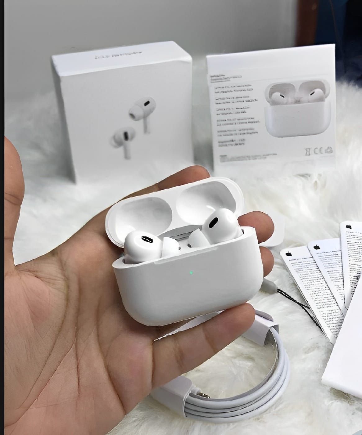 Airpods Pro 2 Noise Reduction Wireless Earbuds For Android And Ios/airpods (White) View Gallery - Pakistan
