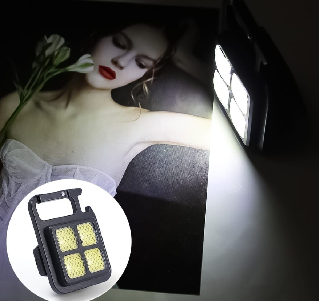 Portable COB High Bright Flashlight Multifunction Keychain Lamp Buit-in 150mAh Lithium Battery Waterproof Outdoor Torch Lantern View Gallery - Pakistan