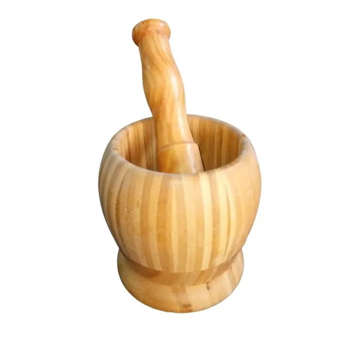 01 Set Wooden Pestle and Mortar For Crushing | Woden chattu watta for Grinding Nuts Dates and other Ingredients  View Gallery - Pakistan