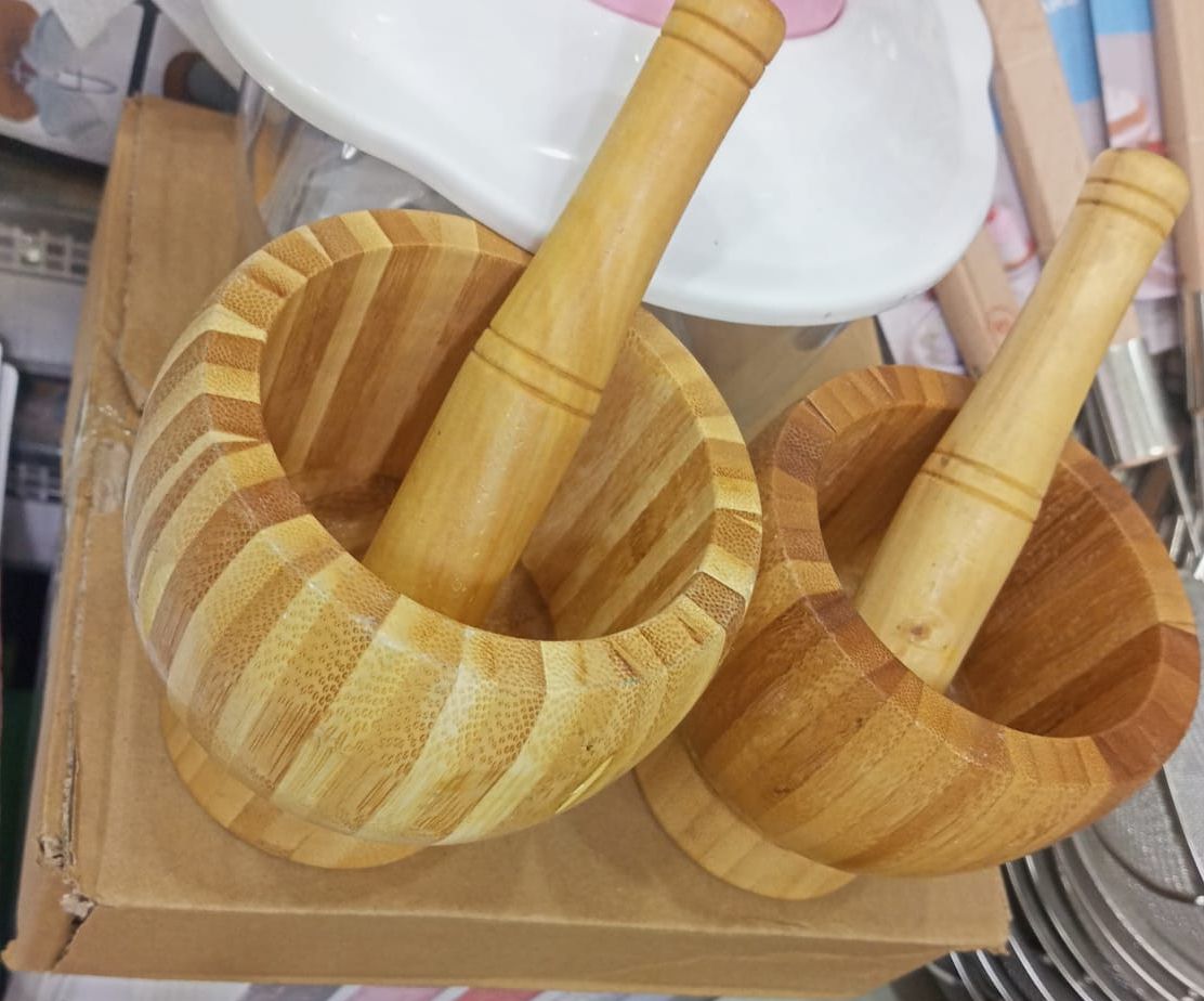 01 Set Wooden Pestle and Mortar For Crushing | Woden chattu watta for Grinding Nuts Dates and other Ingredients  View Gallery - Pakistan