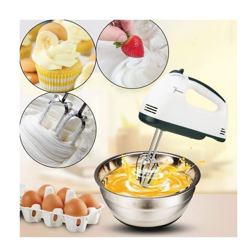 DH-133 Scarlett Multifunctional 7 Speed Mini Mixer Electric Food Blender Scarlett Handheld Mixer Egg Beater Automatic Cream Food Cake Baking Dough Mixer View Gallery - Pakistan