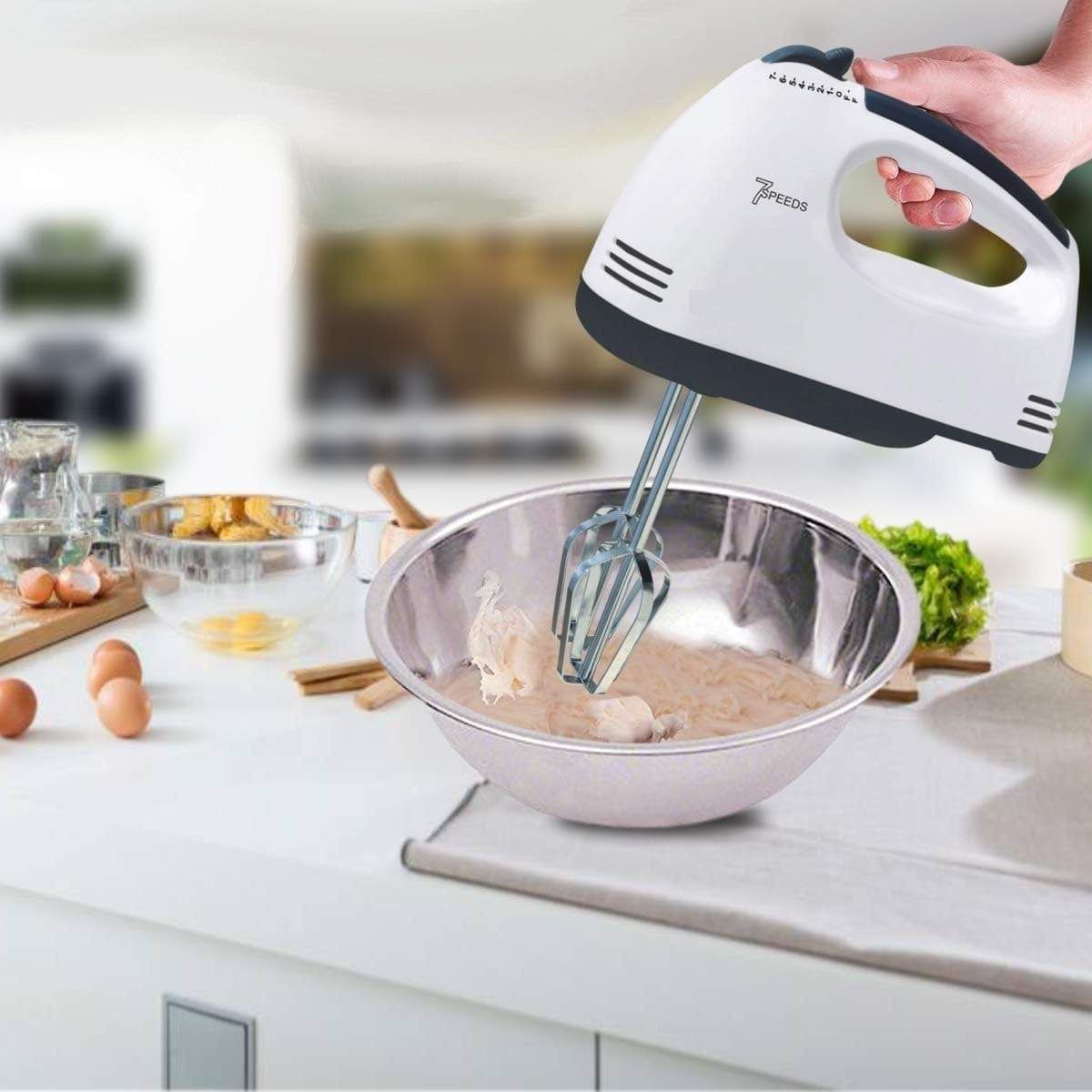 DH-133 Scarlett Multifunctional 7 Speed Mini Mixer Electric Food Blender Scarlett Handheld Mixer Egg Beater Automatic Cream Food Cake Baking Dough Mixer View Gallery - Pakistan