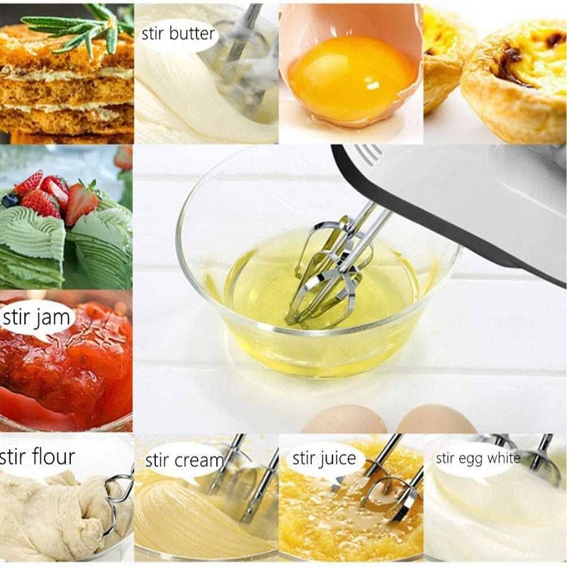 DH-133 Scarlett Multifunctional 7 Speed Mini Mixer Electric Food Blender Scarlett Handheld Mixer Egg Beater Automatic Cream Food Cake Baking Dough Mixer View Gallery - Pakistan