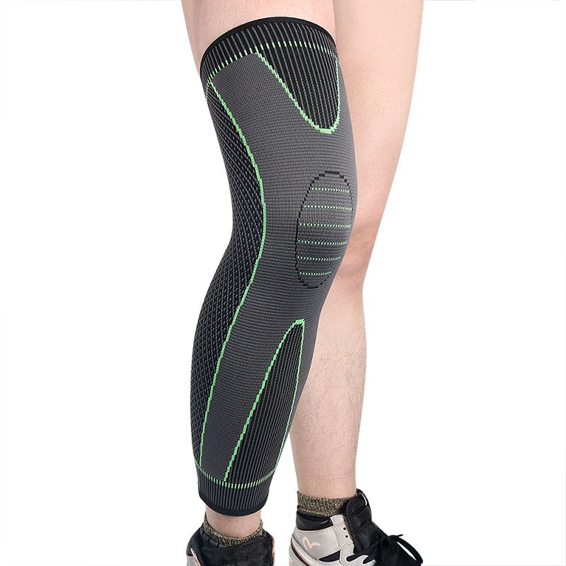 1 Pc Compression Knee Pads Support Sleeve Protector Elastic Kneepad Brace Spring Support Volleyball Running Silicone Long Full Legs Sleeve Arthritis Running Gym Sport View Gallery - Pakistan