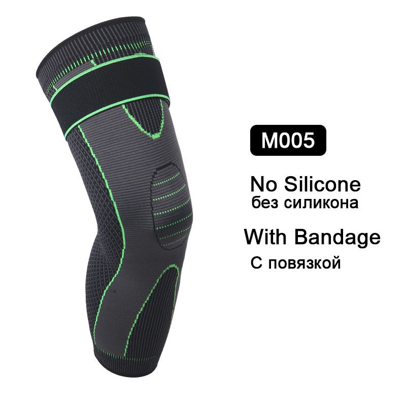 1 Pc Compression Knee Pads Support Sleeve Protector Elastic Kneepad Brace Spring Support Volleyball Running Silicone Long Full Legs Sleeve Arthritis Running Gym Sport View Gallery - Pakistan