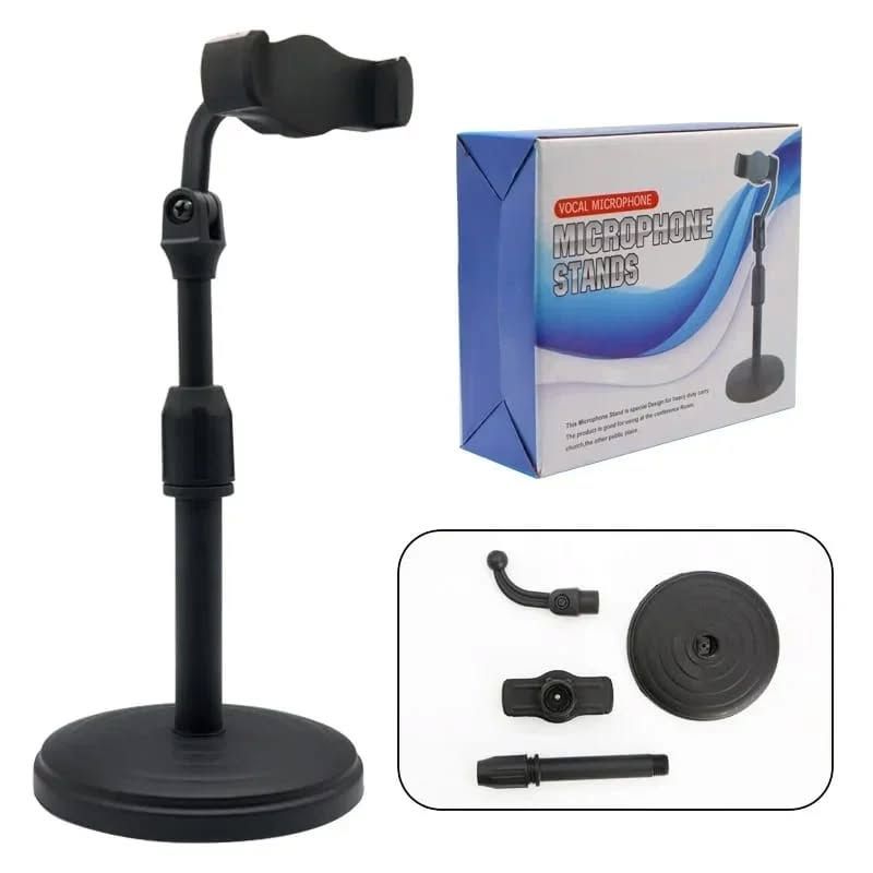 Multifunction Mobile Tripod Stand Mini Tripod Stand Mobile Holder Adjustable Height &amp; Angle Phone Holder View Gallery - Pakistan