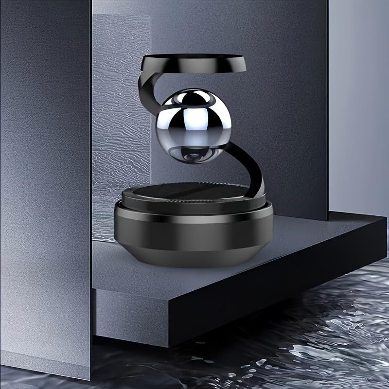 Star Solar Powered Levitating Ball Air Freshener for Car Dashboard, Aesthetic Car Decor | Best Quality ( Random Color )