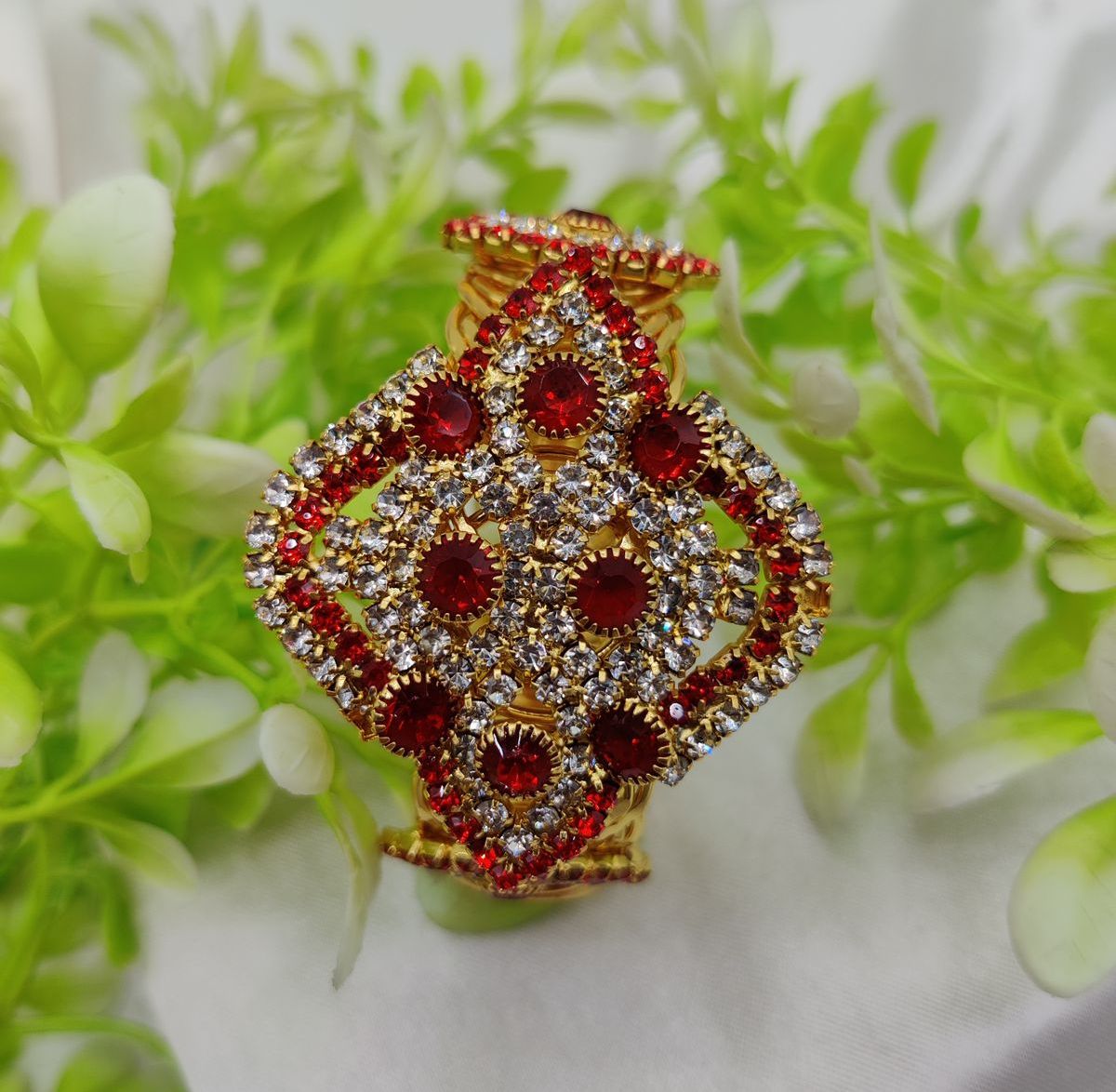 Imported Royal Elegance Sapphire Bracelet – Regal Design Golden Bracelet – Best Quality Artificial Bracelet For Girls &amp; Women | Bracelet For Every Occasion - Random Color View Gallery - Pakistan