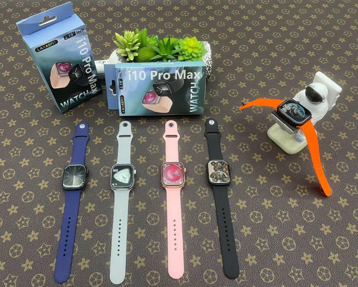 i10 Pro Max Smart Watch Series 9 Bluetooth Calling 2.19 HD Display 49mm Size Sports Fitness With Game ( Random Color ) View Gallery - Pakistan