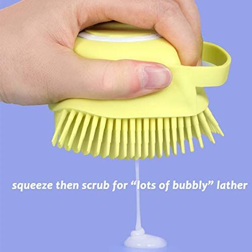 Silicone Bath and Body Shower Brush with Liquid Soap Dispenser (Random Color) View Gallery - Pakistan