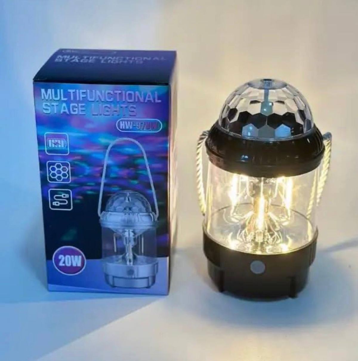 Outdoor LED Table Lamp Home Lighting Night Lights Atmosphere Stage Lights Portable Camping Lights (Random Color) View Gallery - Pakistan