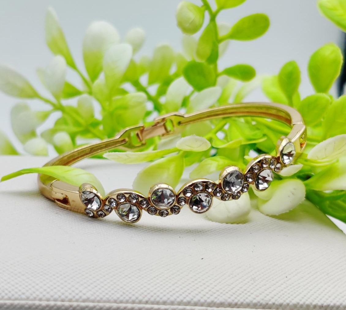 Enchanting Imported Adjustable Crystal Bracelet for Effortless Elegance | Best Quality Artificial Bracelet For Girls &amp; Women | Imported Glamour for Every Occasion View Gallery - Pakistan