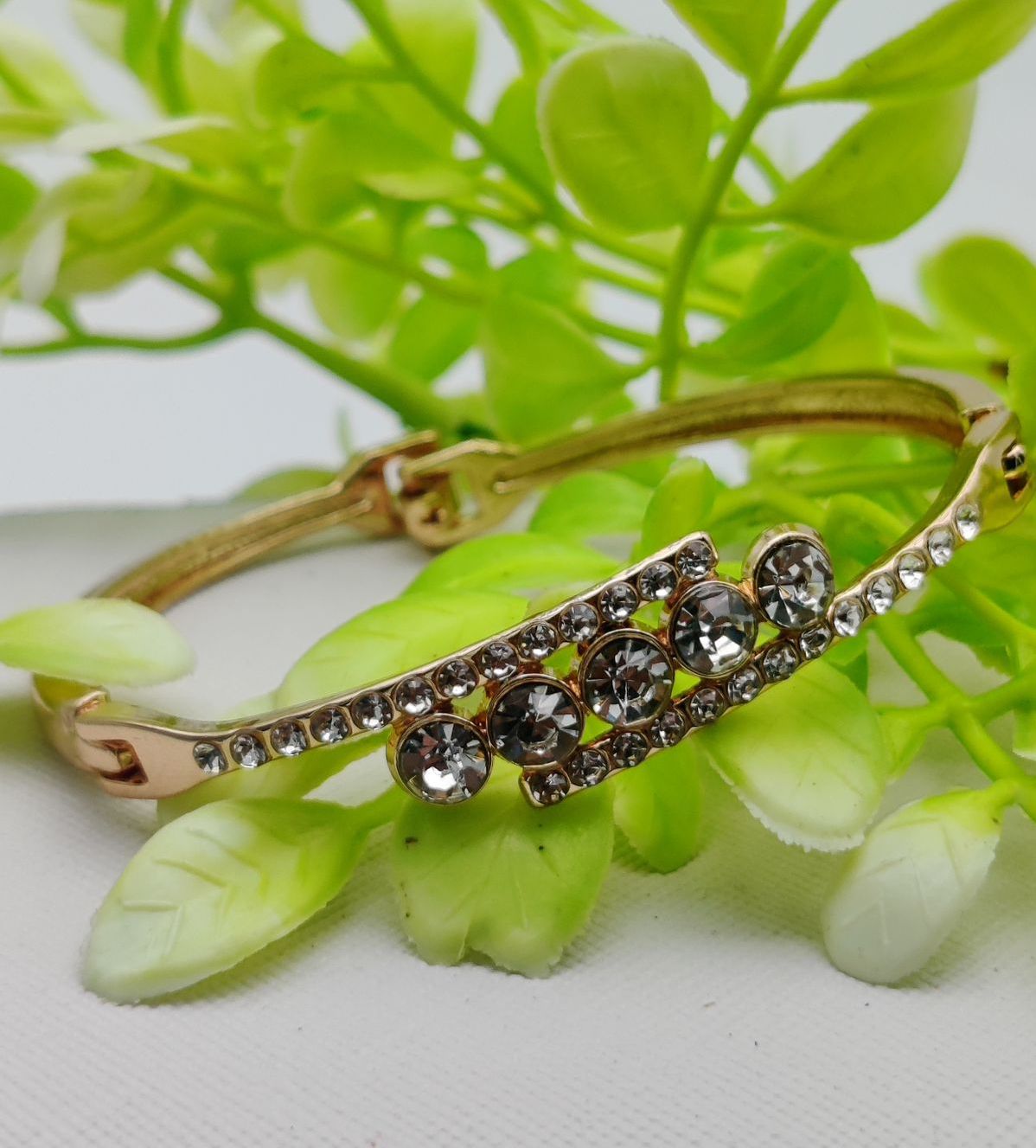 Radiant Elegance Adjustable Crystal Bracelet | Best Quality Artificial Bracelet For Girls &amp; Women | Imported Glamour for Every Occasion | Elegant Design View Gallery - Pakistan