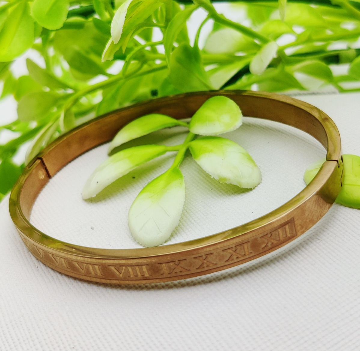 Adjustable Roman Numeral Bracelet - Adjustable and Imported Cartier Gold Bracelets | Best Quality Artificial Bracelet For Girls &amp; Women | Bracelet For Every Occasion | Elegant Design View Gallery - Pakistan