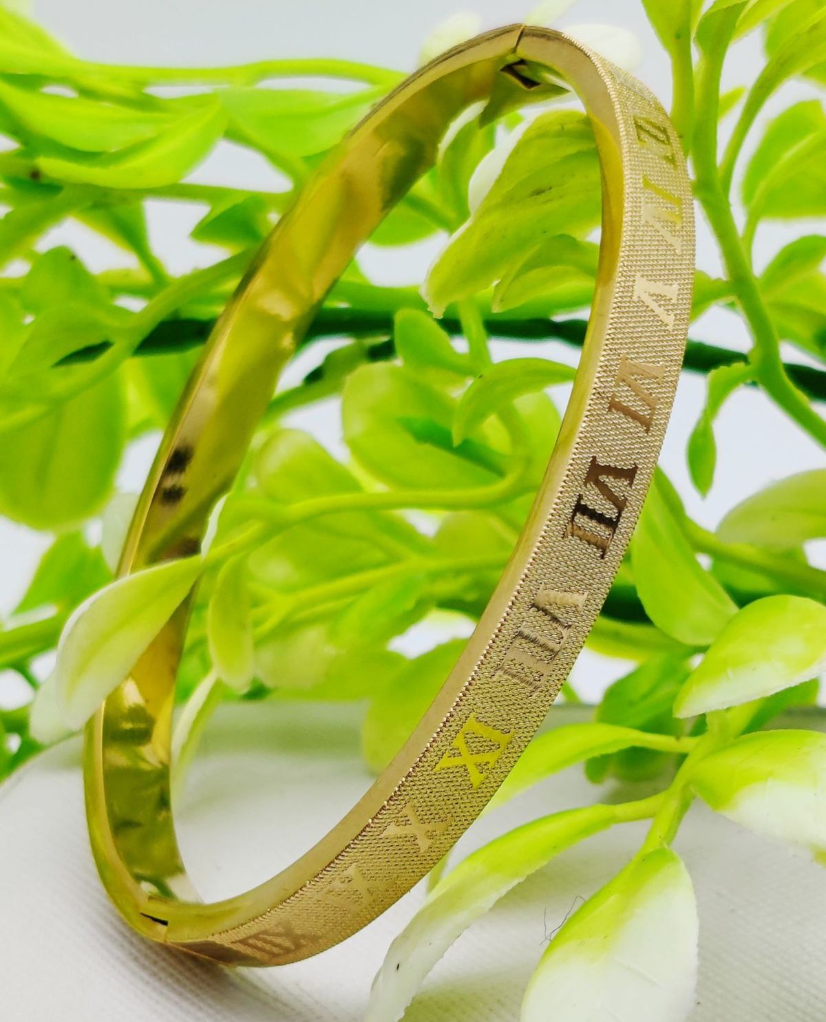 Adjustable Cartier-Inspired Roman Numeral Bracelet - Imported Luxury Gold Bracelet | Best Quality Artificial Bracelet For Girls &amp;amp; Women | Bracelet For Every Occasion | Elegant Design ✨