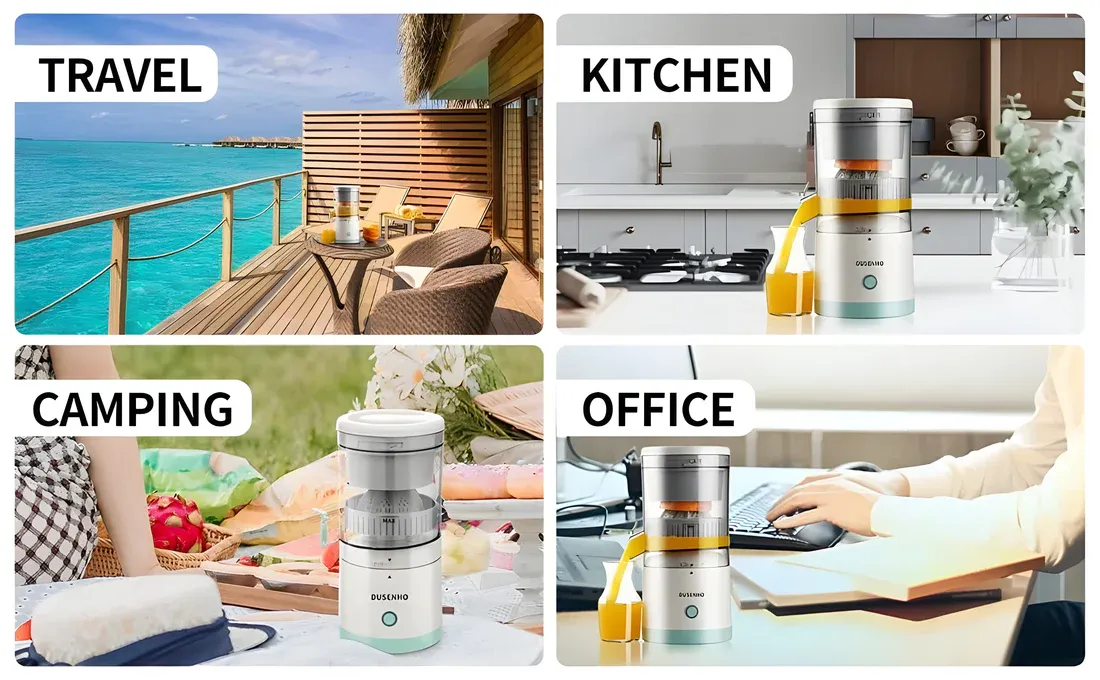 Portable Electric Citrus Juicer Hands-Free Rechargeable Orange Lemon Grapefruit Juicer Easy to Clean Juicer Machine | Orange, Lemon Juicer and Squeezer | Juice Extractor | Juice Blender View Gallery - Pakistan