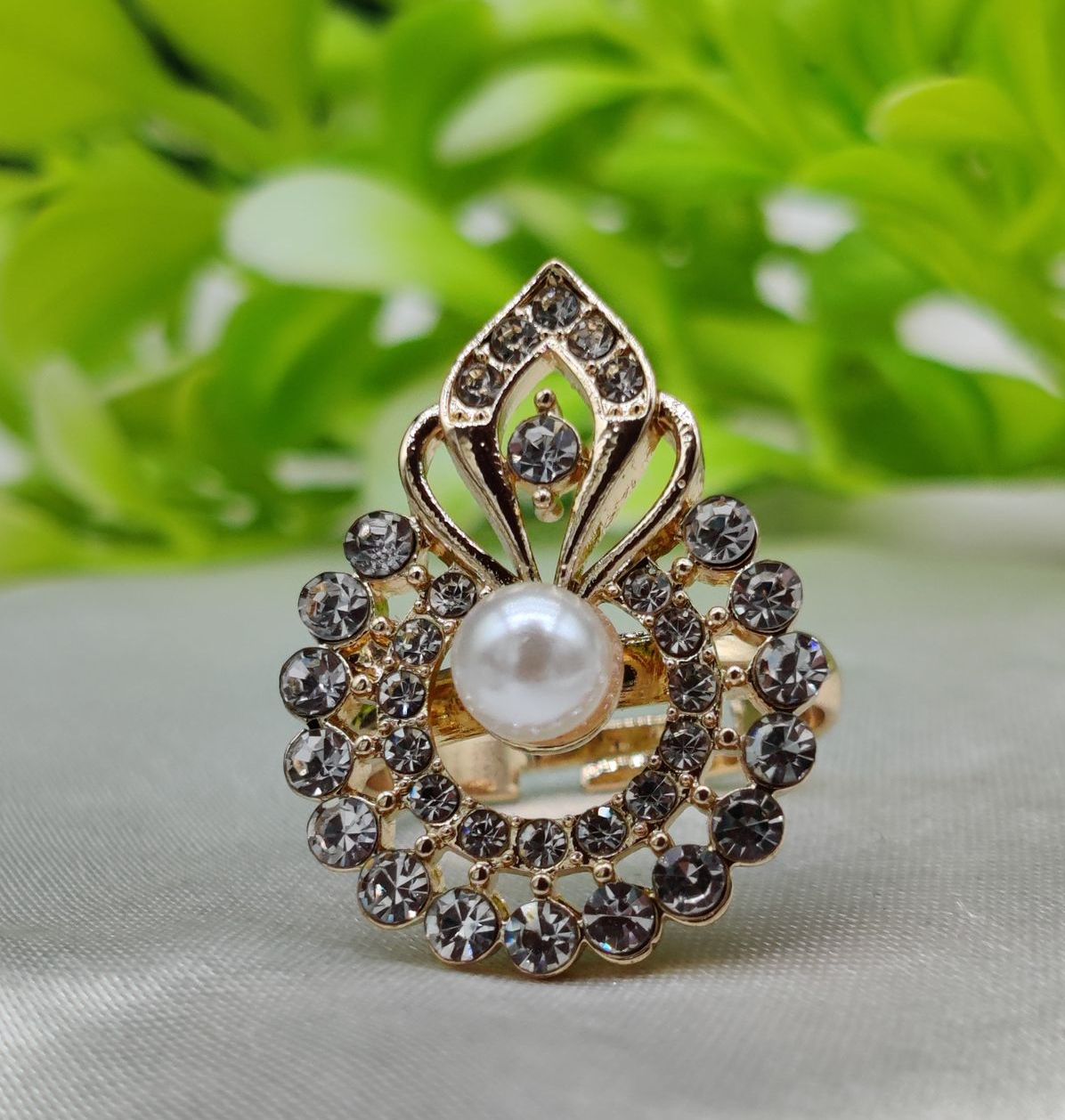 1 Piece Imported Radiant Crystal Blossom Ring – Unmatched Elegance in Every Detail 🌟 | Luxurious Design Ring | Adjustable Ring | Ring For Girls &amp;amp; Women