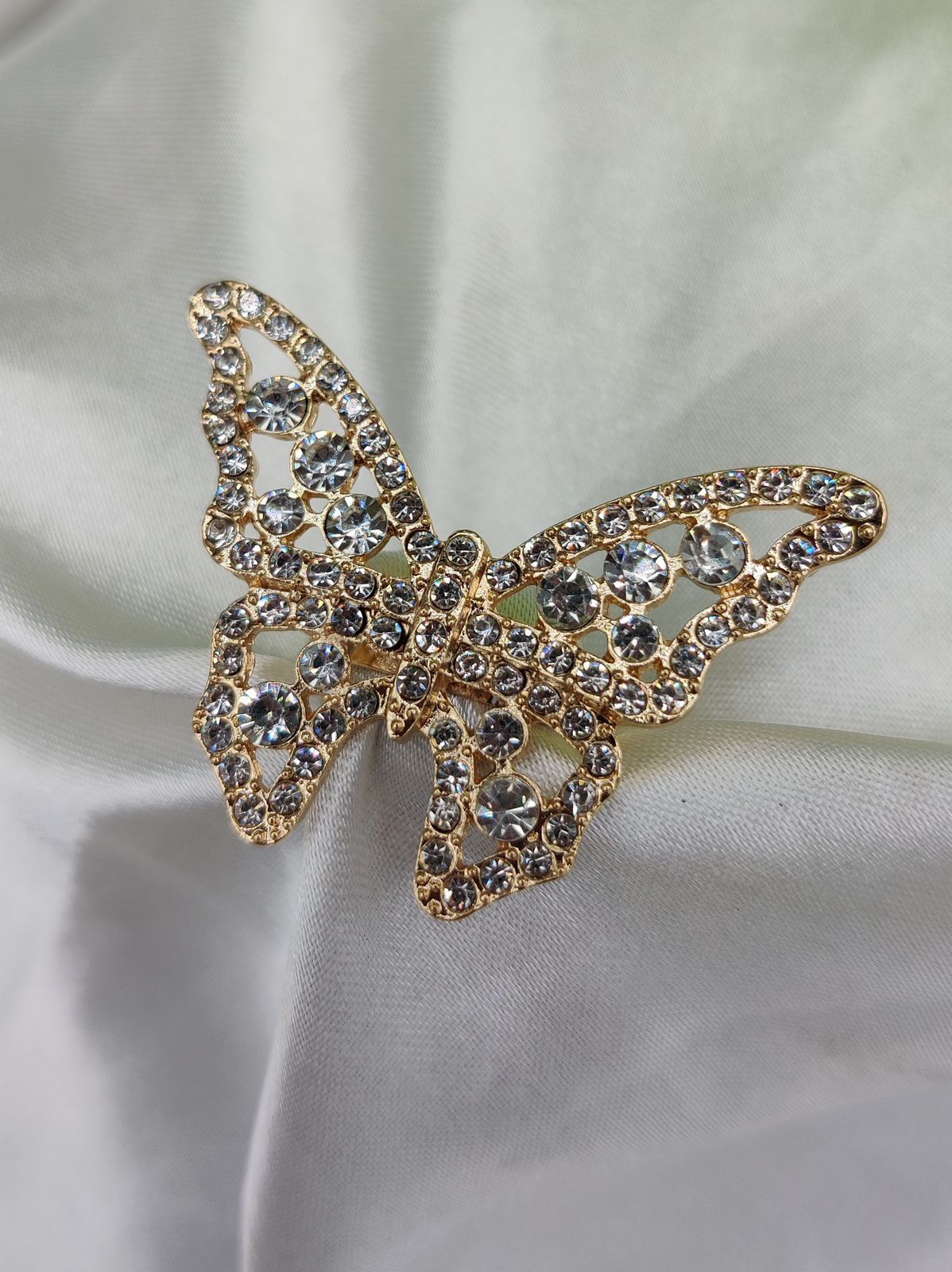 1 Piece Imported Dazzling Butterfly Crystal Ring - Embrace Elegance | Adjustable Ring | Beautiful Design For Every Occasion ✨ | Ring For Girls | Ring For Women View Gallery - Pakistan