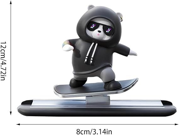 Funny Skateboard Bear Car Dashboard Decoration | Best Quality Decoration Piece For Car View Gallery - Pakistan