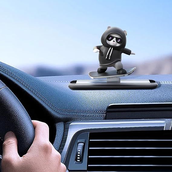 Funny Skateboard Bear Car Dashboard Decoration | Best Quality Decoration Piece For Car View Gallery - Pakistan
