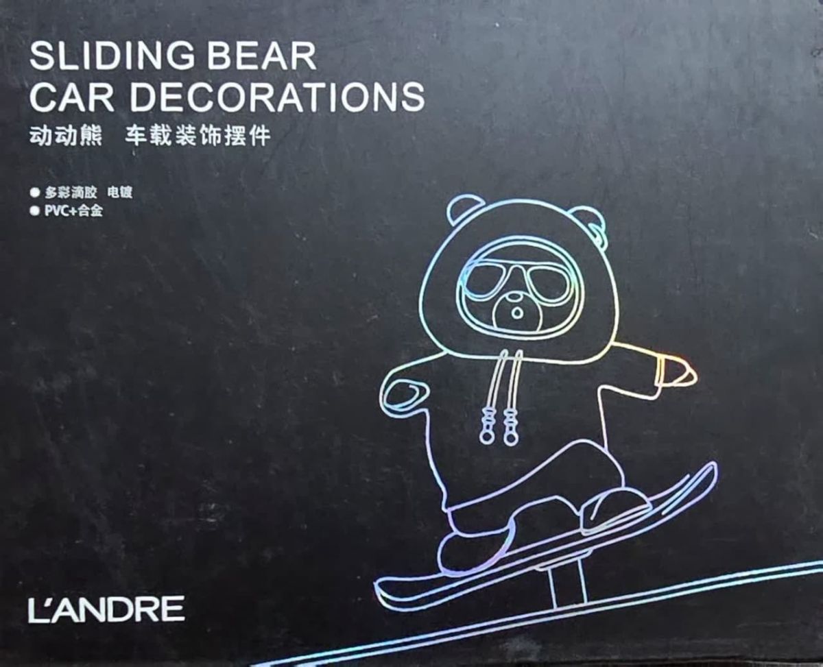 Funny Skateboard Bear Car Dashboard Decoration | Best Quality Decoration Piece For Car View Gallery - Pakistan