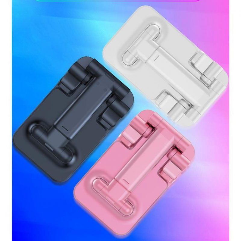 Foldable &amp; Adjustable Mobile Phone and Tablet Stand | Flexible Desktop Mount &amp; Lazy Bracket Support for All Devices (Random Color) View Gallery - Pakistan