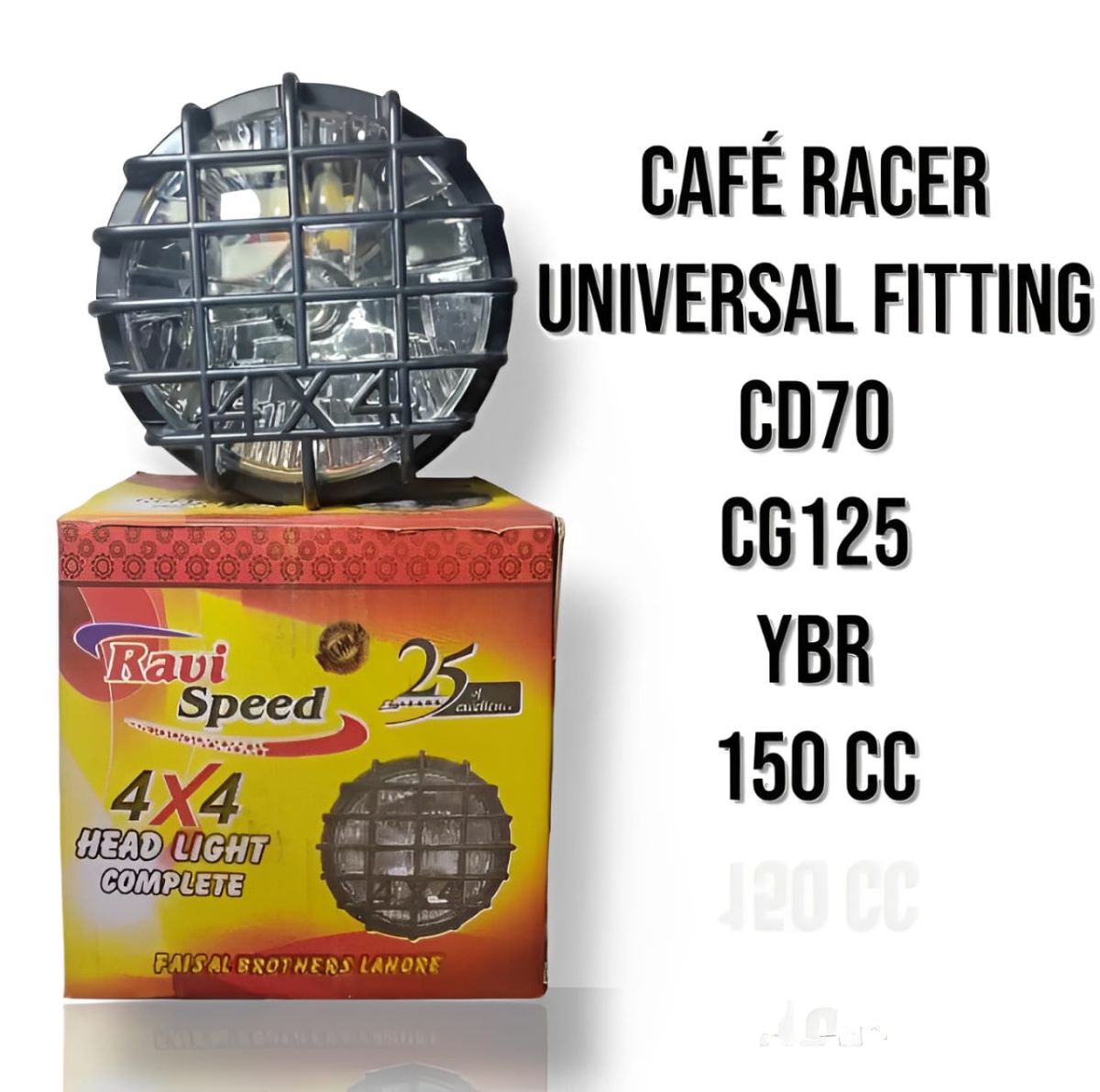 Cafe racer headlight for 70cc and 125cc bikes Simple to set up Headlight for bikes View Gallery - Pakistan