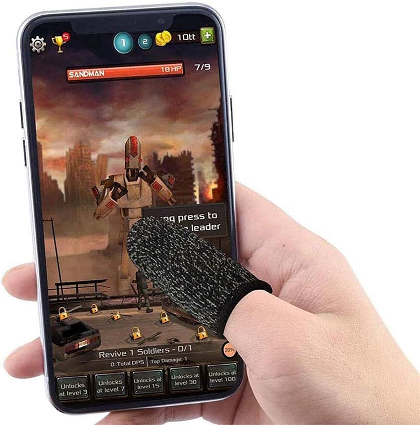2 Pc Touch Screen Finger Sleeve, Mobile Game Fingering Sleeve, Anti-slip Anti-sweat Ultra-thin Breathable Touch Screen Finger Sleeves for Android Mobile Games View Gallery - Pakistan