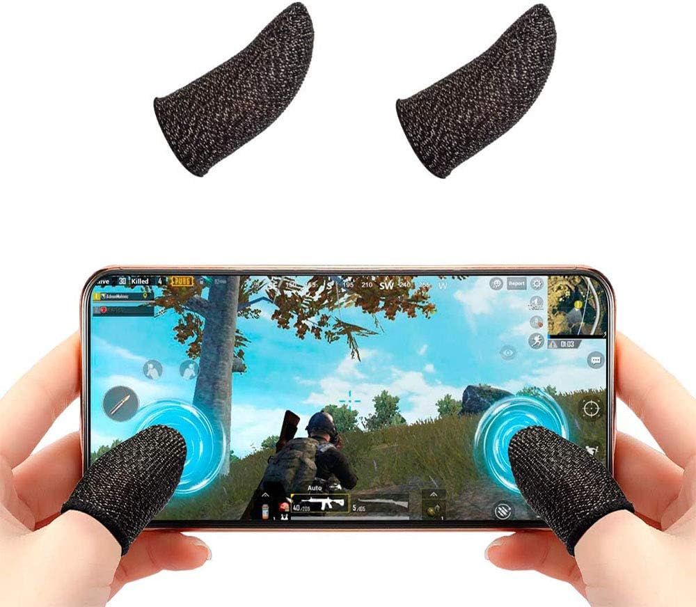 2 Pc Touch Screen Finger Sleeve, Mobile Game Fingering Sleeve, Anti-slip Anti-sweat Ultra-thin Breathable Touch Screen Finger Sleeves for Android Mobile Games View Gallery - Pakistan