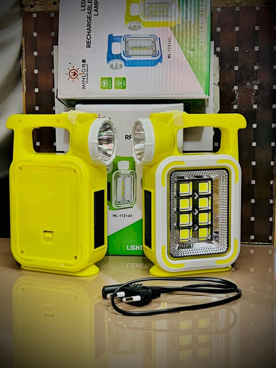 Pack Off 01 MINI ULTRA BRIGHT RECHARGEABLE/BATTERY LAMP | Best Quality Light ( Random Color ) View Gallery - Pakistan