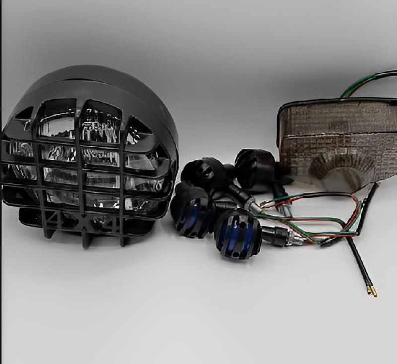 Pack of 3 Cafe racer kit Item's Cafe Racer Style Bike Lighting Set | Headlight, Taillight &amp; Indicators View Gallery - Pakistan
