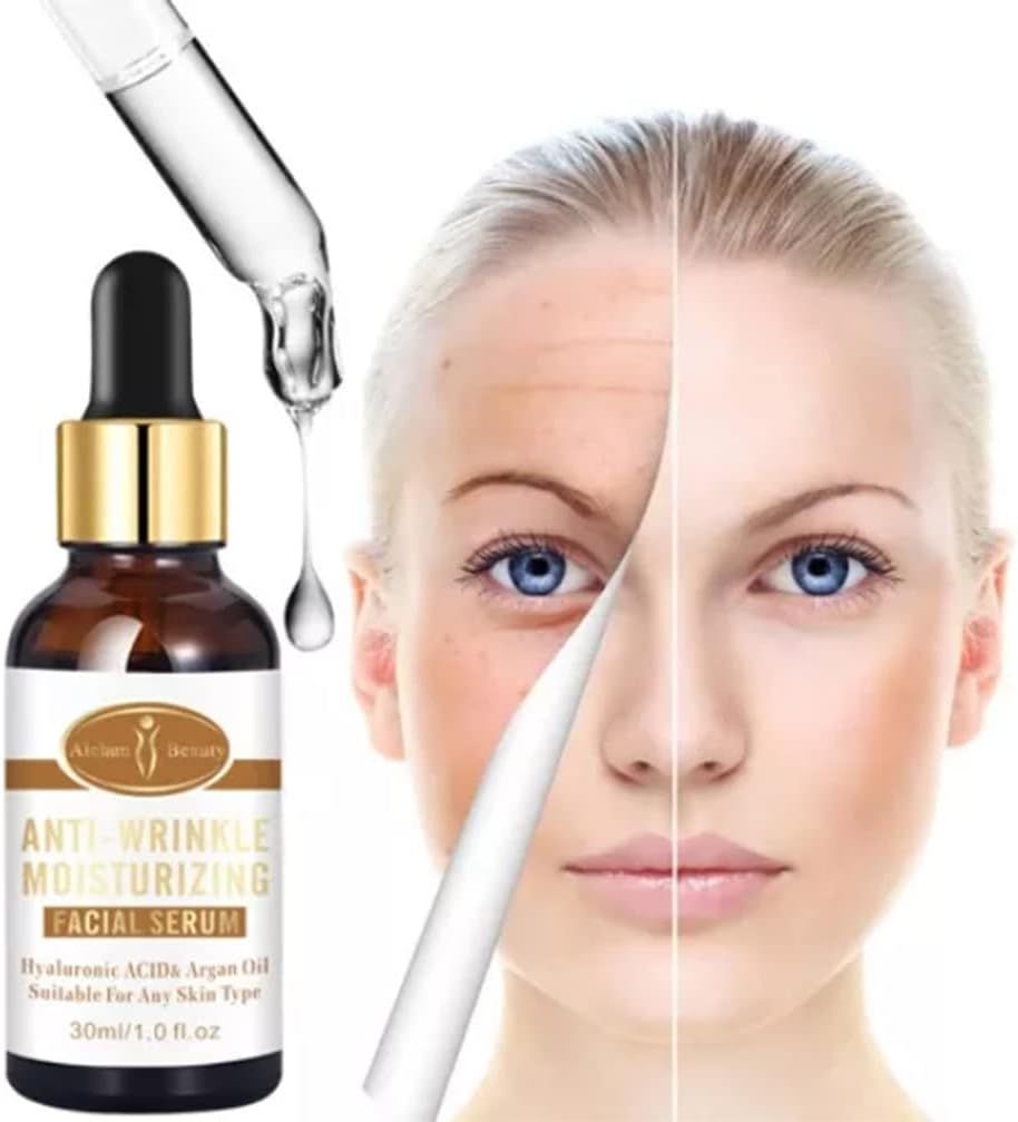 AICHUN BEAUTY Anti-Wrinkle Moisturizing Facial Serum Hyaluronic Acid Argan Oil | Suitable For Any Skin Type | 30ml | 1 fl.oz View Gallery - Pakistan