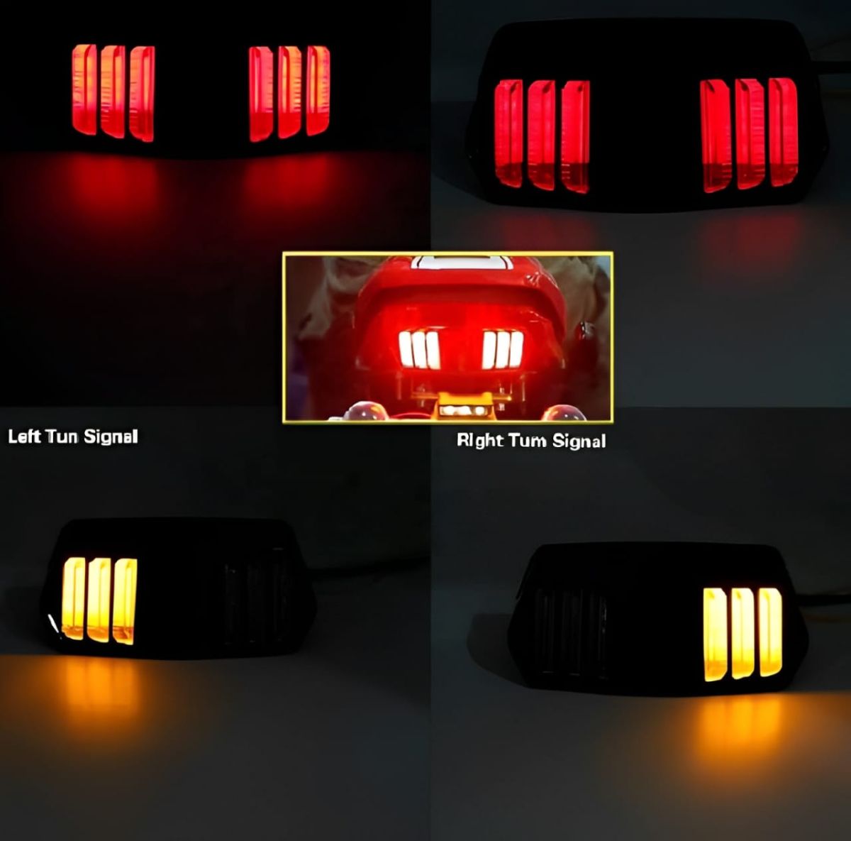 Set of 4 Fancy Indicators for All Bikes + Free Backlight | Compatible with CD 70, 125 View Gallery - Pakistan