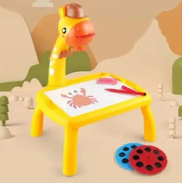 Giraffe Small Size Art Drawing Board Leds Projector Light Toy Children Kids Painting Table Small Desk  (with Box Packing)(Random Color) View Gallery - Pakistan