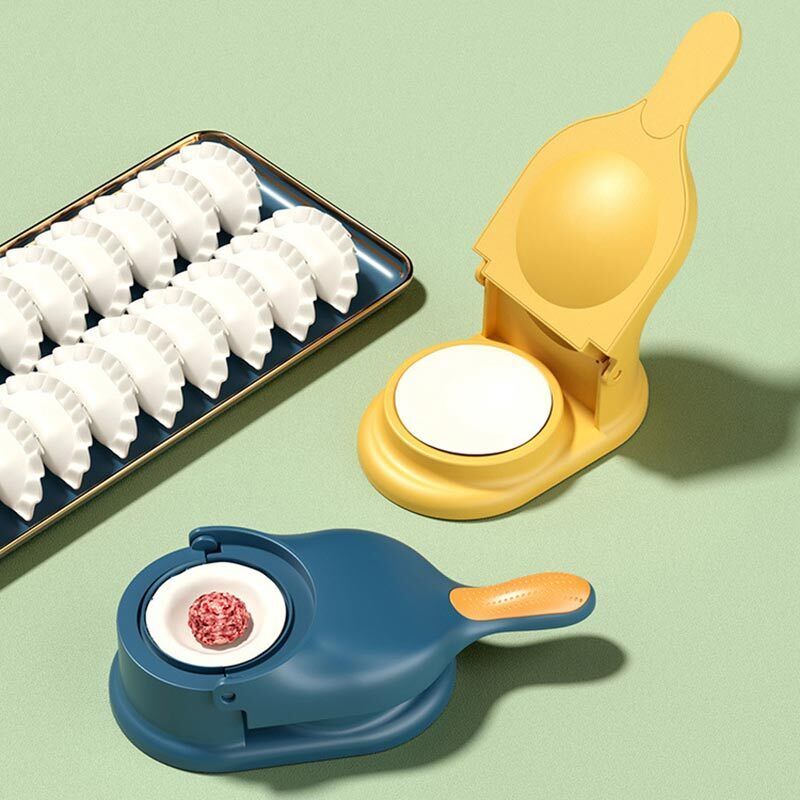 2-in-1 Dumpling Wrapper Tool Food Grade Manual Dumpling Wrapper Mold Labor-Saving Baking Pastry Home Kitchen Gadget (Random Color)Without box View Gallery - Pakistan
