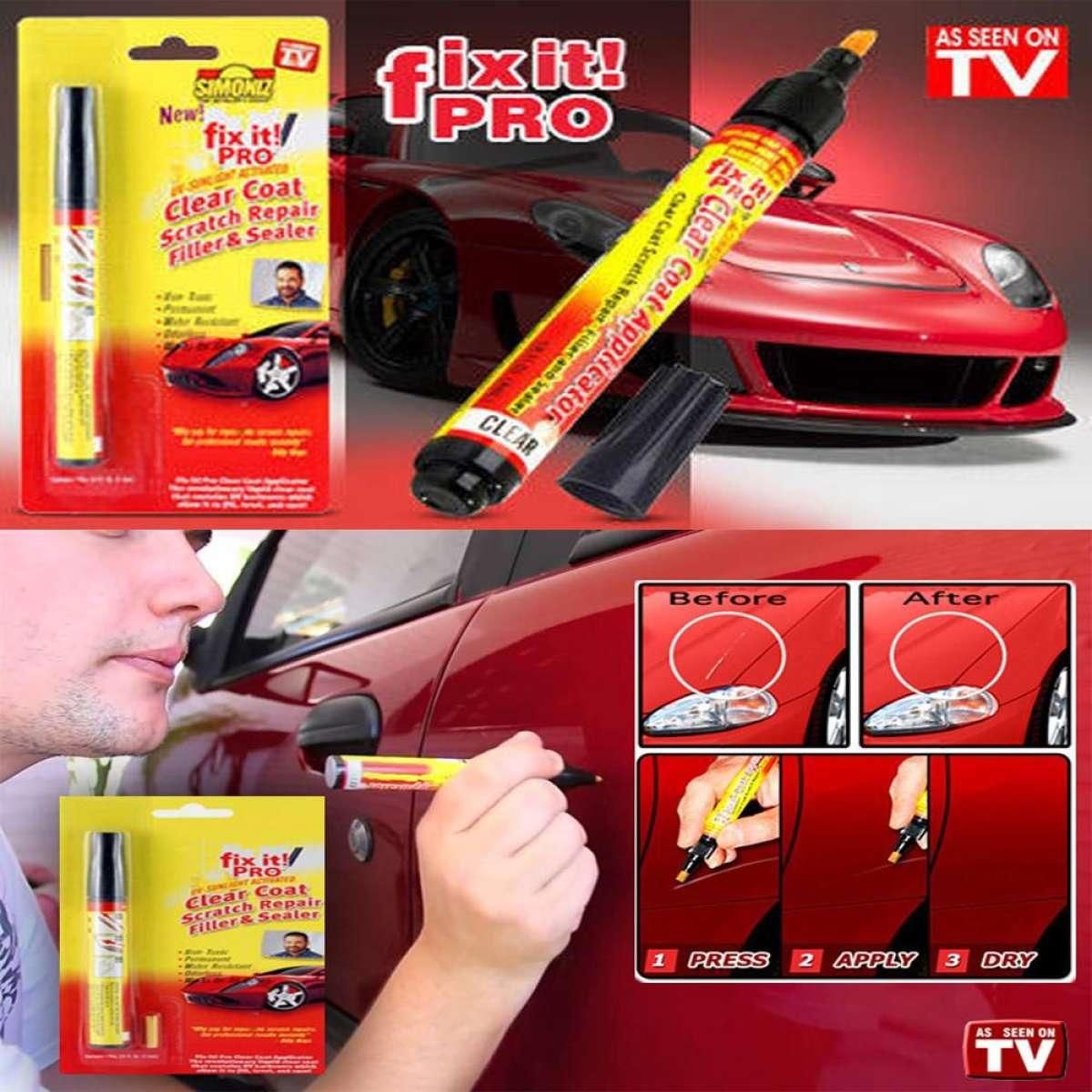 Fix It Pro Car Scratch Repair Remover Pen Magic Clear Coat Applicator Filler &amp; Sealer Painting Pen View Gallery - Pakistan