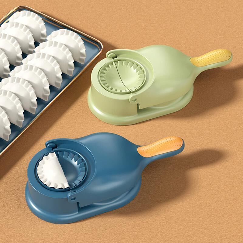 2-in-1 Dumpling Wrapper Tool Food Grade Manual Dumpling Wrapper Mold Labor-Saving Baking Pastry Home Kitchen Gadget (Random Color)Without box View Gallery - Pakistan