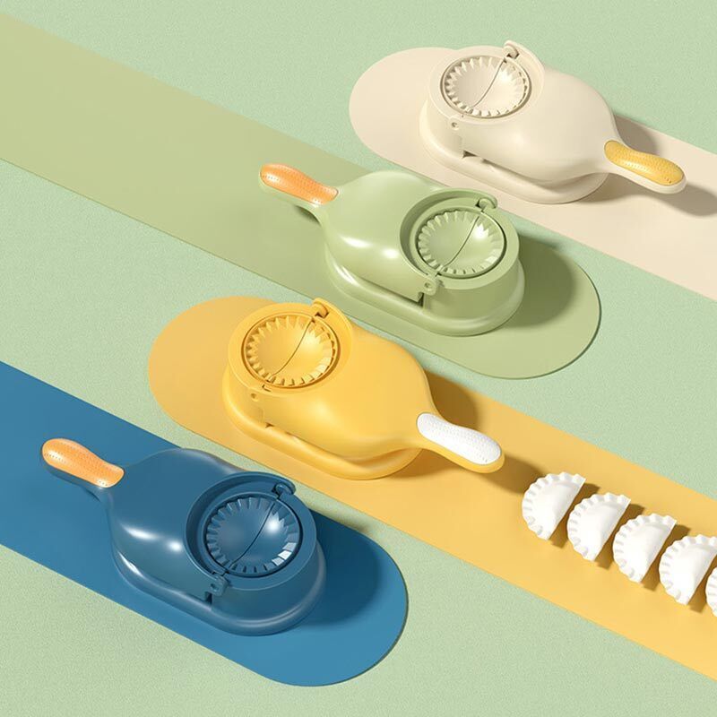 2-in-1 Dumpling Wrapper Tool Food Grade Manual Dumpling Wrapper Mold Labor-Saving Baking Pastry Home Kitchen Gadget (Random Color)Without box View Gallery - Pakistan