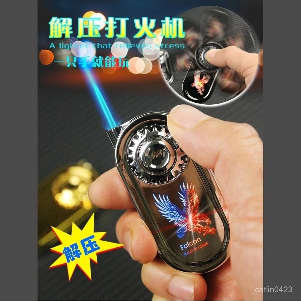 1 Piece Refillable Fancy Spinner Light Lighter | Best Quality Light Lighter | Lighter For Cigarette | Spinner Lighter Metal body (random color) View Gallery - Pakistan